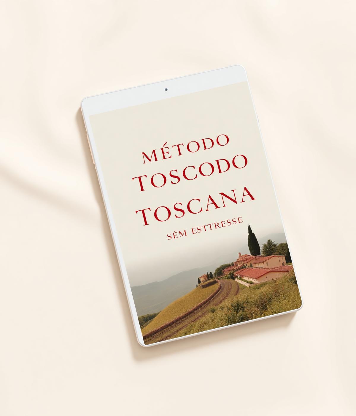 Mockup do eBook Método Toscana Sem Estresse